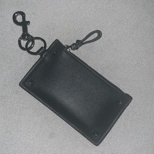 Valentino Rockstud Zip Coin/Card Purse